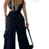 PANTALON CARGO AZUL NEGRO