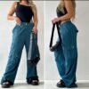 PANTALON CARGO AZUL NEGRO